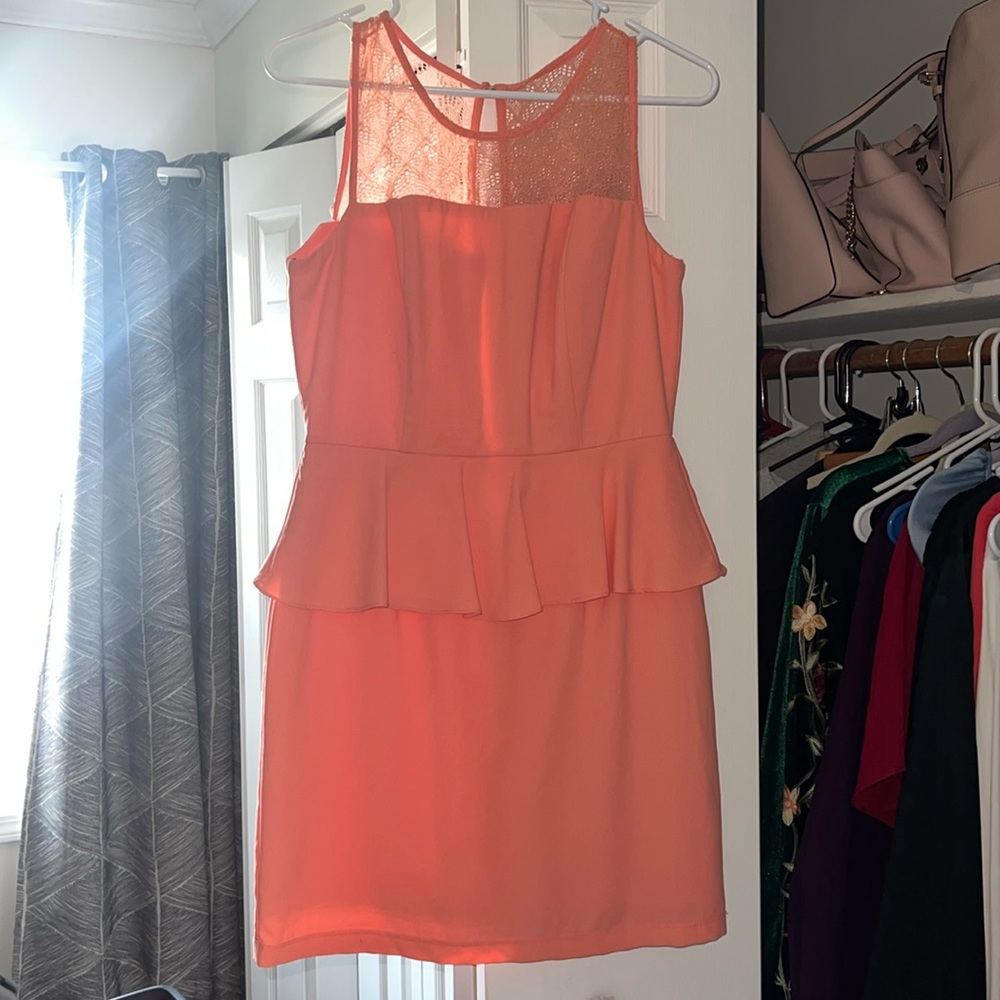 coral dress